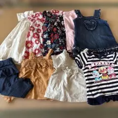 夏服半袖 90〜95cm 9点セット 子供服女の子まとめ売り
