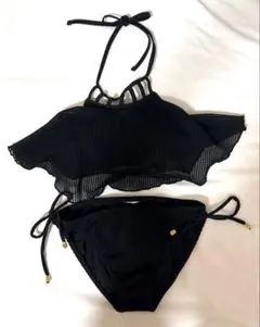 【美品】MURUA メッシュフリルビキニ ブラック 9Mのサムネイル