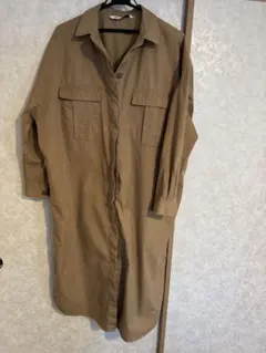 ZARA ワイドシャツドレス　US M-L