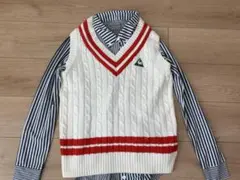 【美品】le coq sportif ゴルフ ベストシャツセット　Lサイズ