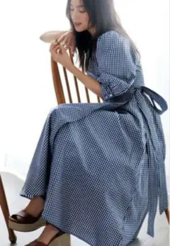 新品タグ付き♡ラルフローレン♡ ギンガムチェックラップワンピース　中村アン