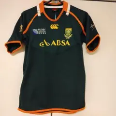 ラグビー 選手支給ジャージ 南アフリカ シャークス L 新品 背番号8 #2 南アフリカ代表 スプリングボクス 25/26 ポロシャツ