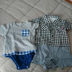 赤すぐ購入 ロンパースset