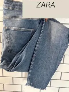 【ZARA】ライトブルースキニーデニム ダメージ