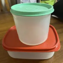 Tupperware 食品保存容器 2個セットのサムネイル