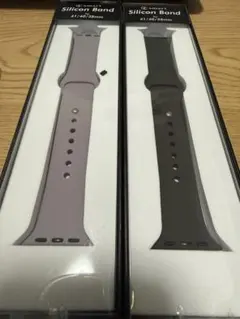 Apple Watch用 シリコンバンド 2本セット 41/40/38mm