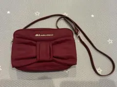 ジルバイジルスチュアート リボンポシェット 赤 ショルダーバッグ