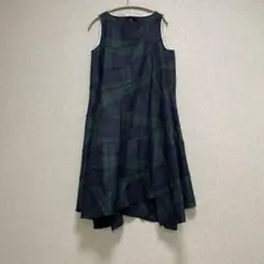 ナ*«様 COMME des GARÇONS チェック柄ノースリーブワンピースのサムネイル