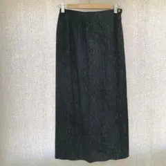 美品✦HIROKO KOSHINOロングスカート Mグレー 日本製 裏地付きのサムネイル