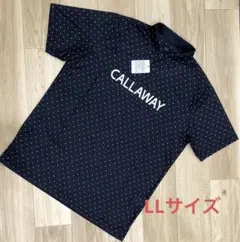 キャロウェイ　ゴルフドット柄半袖シャツ