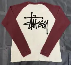 Stussy ロゴワッフル長袖Tシャツ