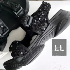 【新品】SUNNY HOUSE 厚底スポーツサンダル LL スパンコールのサムネイル