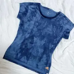 【adidas】 アディダス Tシャツ Mサイズ ブルーのサムネイル
