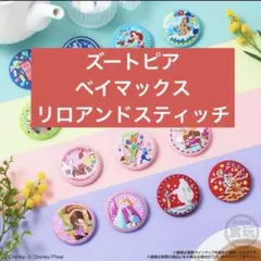 ディズニー 刺繍缶バッジ2 缶バッチ ズートピア スティッチ ベイマックス