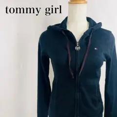 トミーガール　フルジップ　フード　上着　カーディガン　長袖パーカー【4473】