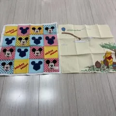 ミッキーマウス＆ウィニー・ザ・プー タオル2枚セット