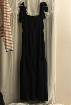 肩紐リボン　ワンピース