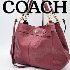 ★COACH★ コーチ 2wayショルダーバッグ レザー レッド F28992