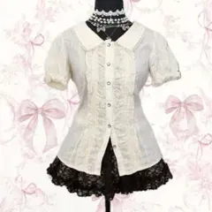 y2k axes femme ブラウス レース フリル バレエコア ガーリー