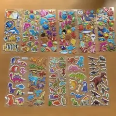海洋生物と恐竜のステッカーセット
