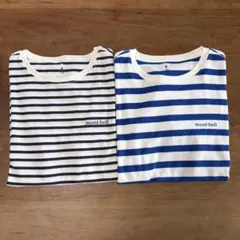 モンベル ウイックロン ボーダーTシャツ 2点 kids 150
