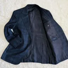 希少◎ バーバリー ロンドン テーラードジャケット チェック 四者混 S