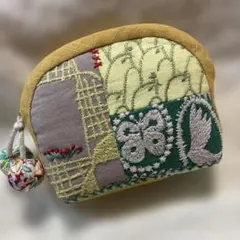 ハンドメイド★パッチワークミニポーチ　ミナペルホネン