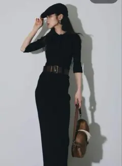 Laubeblanc Linear Slit Pants M ブラック - メルカリ