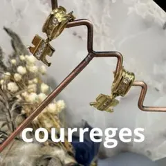 11.661【ピアス】クレージュ　ロゴ　アクセサリー　ヴィンテージ