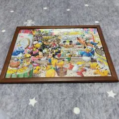 ミッキーマウス ジグソーパズル 木製フレーム付き