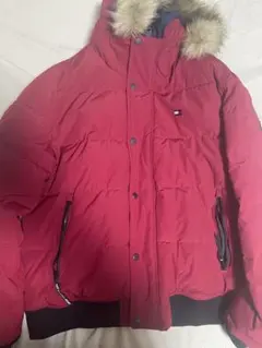 トミーヒルフィガー レッドダウンジャケット