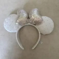 ミニー カチューシャ 白パール