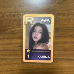 aespa カード トレカ KARINA ポップアップ superstar 原宿