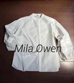 Mila Owen バルーンスリーブ ホワイトシャツ