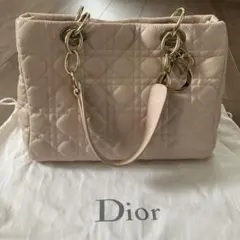 正規品Christian Dior ハンドバッグ　ベビーピンク　レディディオール