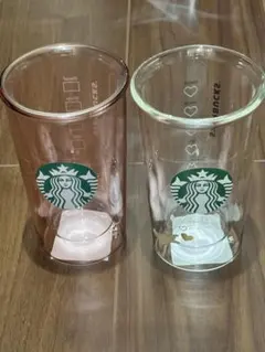 スターバックス ダブルウォールグラス2個セット