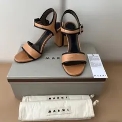 【MARNI】ストラップサンダル 本革 キャメルカラーのサムネイル