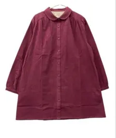 無地起毛チュニック　ワイン