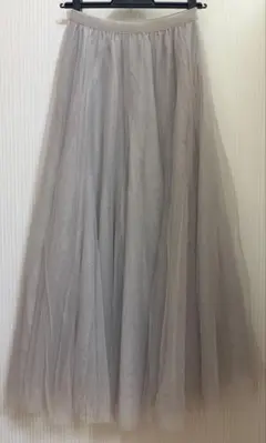 GRL ボリュームロングチュールスカート at118