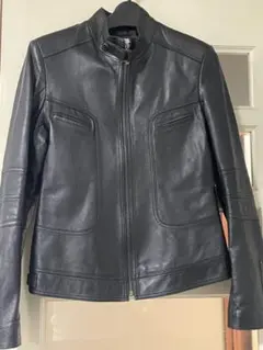 極美品】やぎ革 ユナイテッドアローズ 銀ボタン ライダースジャケット