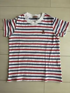ミキハウス MIKI HOUSE ボーダー 半袖Tシャツ くま刺繍 100cmのサムネイル