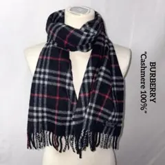 バーバリー BURBERRY カシミヤ マフラー チェック ノバチェック　希少