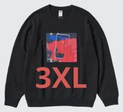 ユニクロ　KAWS カウズ　スウェットシャツ　ブラック　3XL