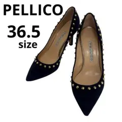 PELLICO スタッズ フラットシューズ ブラック 36 - メルカリ