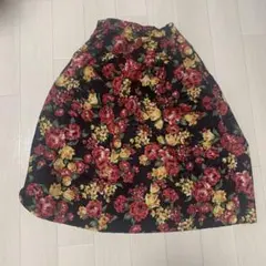 ルクールブラン　花柄　フレアスカート　サイズ38