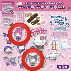 【メロクロ】 アクリルブローチ クリームinスナック