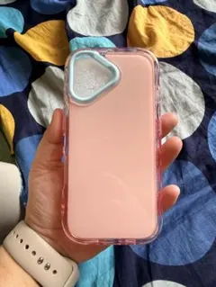 iPhone用ケース パステルカラー ピンク×ブルーのサムネイル