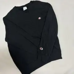 Champion 長袖カットソー ブラック 160
