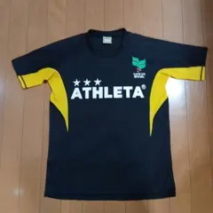 ATHLETA Tシャツ 黒×黄色／ピステ上下 ネイビー×ターコイズ