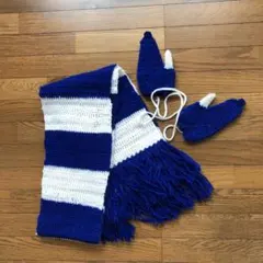 【未使用品】ハンドメイド マフラー & ミトン